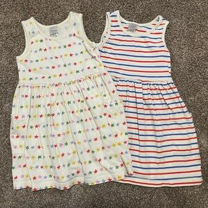 EUC Hanna Andersson Sleeveless Playground Dress w/ Pockets size 6-7